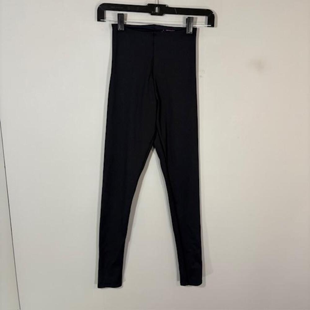 Commando Leggings Womens S Black High Rise Ankle Pull On Stretch Nylon Pants